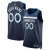Pratico Minnesota Timberwolves Nike Unisex Swingman Custom Jersey Navy Icon Edition