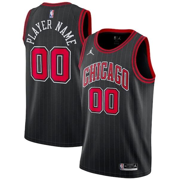 Pratico Stupendo Delizioso Chicago Bulls Jordan Brand Swingman Custom Jersey Statement Edition Black