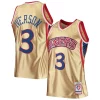 Pratico Trendy Elegante Allen Iverson Philadelphia 76ers 75th Anniversary 1996/97 Hardwood Classics Swingman Jersey Gold