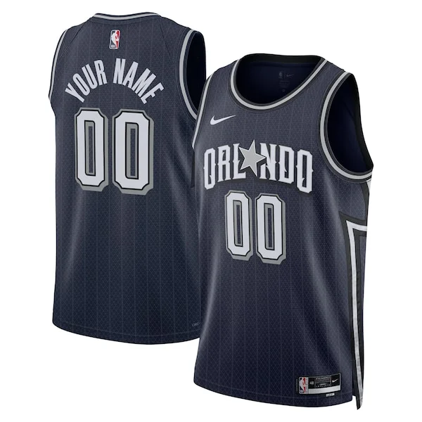 Pratico Trendy Orlando Magic Nike Unisex 2023/24 Custom Swingman Jersey Navy City Edition