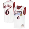 Prestigioso Bellissimo Duraturo Allen Iverson Philadelphia 76ers 2001/02 Hardwood Classics Swingman Jersey White/Red