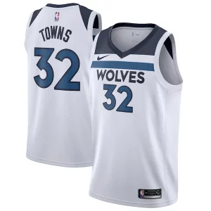 Prestigioso Classico Karl Anthony Towns Minnesota Timberwolves Nike Swingman Jersey White Association Edition