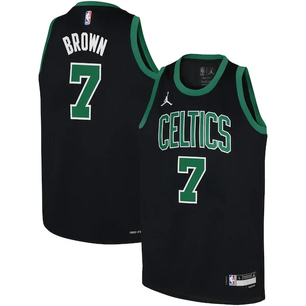 Prestigioso Comodo Jaylen Brown Boston Celtics Jordan Brand Youth Swingman Jersey Statement Edition Black