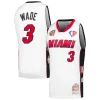Prestigioso Duraturo Dwyane Wade Miami Heat Unisex Hall of Fame Class of 2023 Throwback Swingman Jersey White