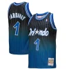 Prestigioso Duraturo Robusto Penny Hardaway Orlando Magic 1994/95 Hardwood Classics Fadeaway Swingman Player Jersey Royal/Black