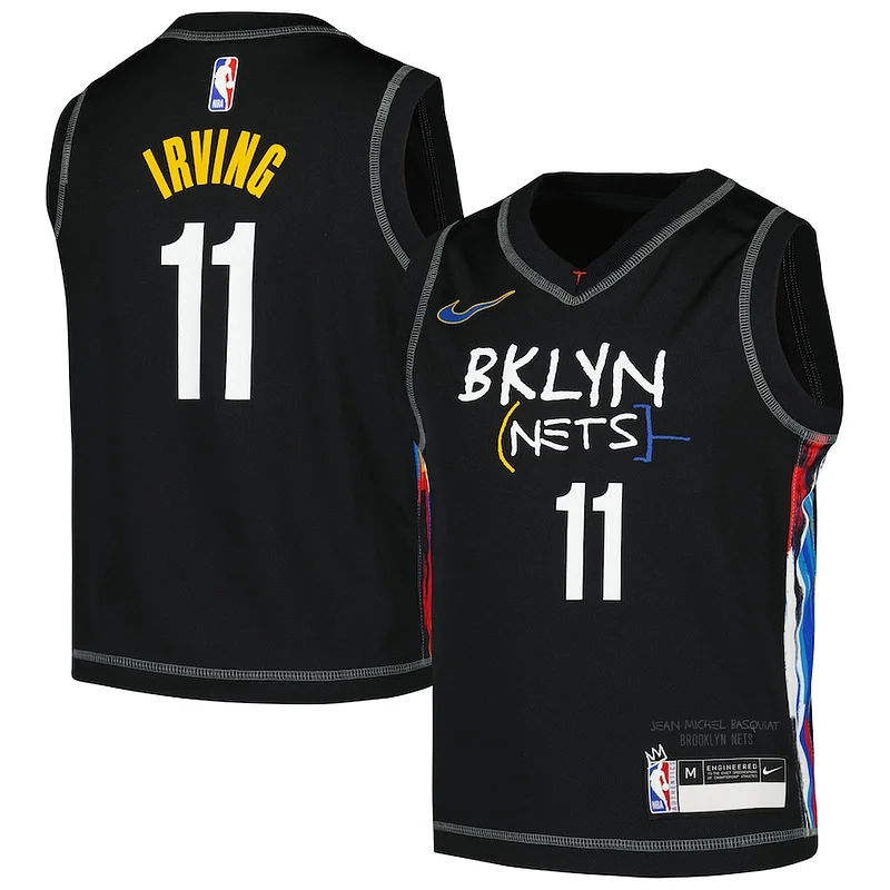 Prestigioso Kyrie Irving Brooklyn Nets Nike Preschool 2020/21 Swingman Jersey City Edition Black