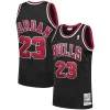 Prestigioso Michael Jordan Chicago Bulls 1997/98 Hardwood Classics Authentic Jersey Black/Scarlet/White