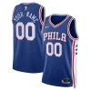 Prestigioso Philadelphia 76ers Nike Unisex 2022/23 Swingman Custom Jersey Royal Icon Edition