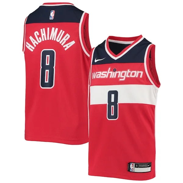 Prestigioso Splendido Rui Hachimura Washington Wizards Nike Youth Team Swingman Jersey Red