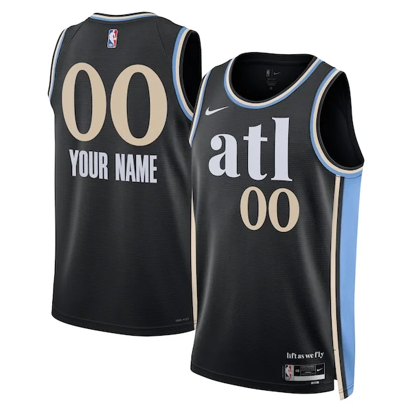 Prestigioso Stupendo Atlanta Hawks Nike Unisex 2023/24 Custom Swingman Jersey Black City Edition