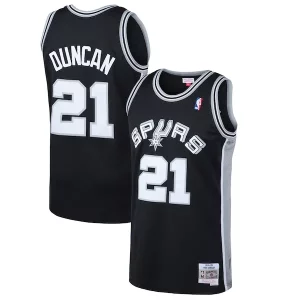 Prestigioso Tim Duncan San Antonio Spurs 1998/99 Hardwood Classics Swingman Jersey Black