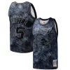 Prestigioso Trendy Vince Carter Toronto Raptors Hardwood Classics 1998/99 Tie Dye Swingman Jersey Black