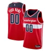 Prestigioso Washington Wizards Nike 2021/22 Diamond Swingman Custom Jersey Icon Edition Red