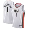 Prestigioso Zion Williamson New Orleans Pelicans Nike Youth Swingman Jersey City Edition White
