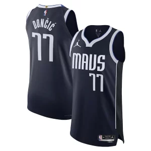 Raffinato Attraente Luka Dončić Dallas Mavericks Jordan Brand Authentic Player Jersey Statement Edition Navy