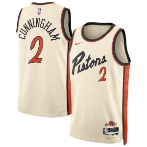 Raffinato Cade Cunningham Detroit Pistons Nike Unisex 2024/25 Swingman Player Jersey City Edition White