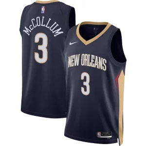 Raffinato Carino C.J. McCollum New Orleans Pelicans Nike Unisex Swingman Jersey Icon Edition Navy