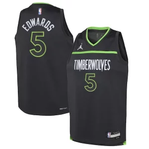 Raffinato Classico Anthony Edwards Minnesota Timberwolves Jordan Brand Youth Swingman Jersey Statement Edition Black