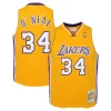 Raffinato Classico Ottimo Shaquille O'Neal Los Angeles Lakers Youth 1999/00 Hardwood Classics Swingman Jersey Gold