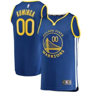 Raffinato Jonathan Kuminga Golden State Warriors 2021 NBA Draft First Round Pick Fast Break Replica Jersey Royal Icon Edition