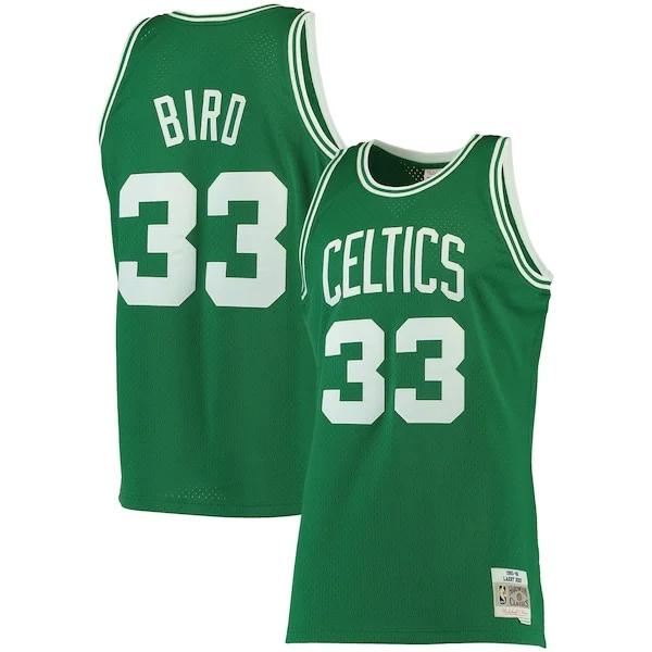Raffinato Lussuoso Larry Bird Boston Celtics 1985/86 Big & Tall Hardwood Classics Swingman Jersey Kelly Green