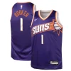 Raffinato Resistente Attraente Devin Booker Phoenix Suns Nike Youth Swingman Jersey Icon Edition Purple