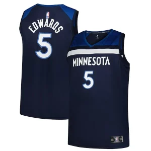 Resistente Anthony Edwards Minnesota Timberwolves Big & Tall Fast Break Jersey Icon Edition Navy