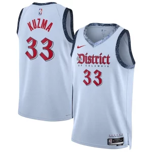 Resistente Attraente Trendy Kyle Kuzma Washington Wizards Nike Unisex 2024/25 Swingman Player Jersey City Edition Powder Blue