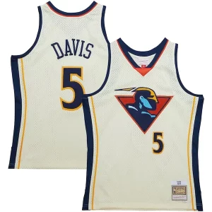 Resistente Baron Davis Golden State Warriors Chainstitch Swingman Jersey Cream