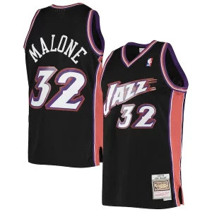 Resistente Bellissimo Classico Karl Malone Utah Jazz 2001/02 Hardwood Classics Swingman Jersey Black