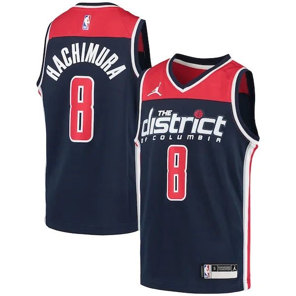 Resistente Comodo Rui Hachimura Washington Wizards Jordan Brand Youth 2020/21 Swingman Player Jersey Statement Edition Navy