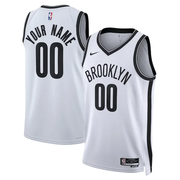 Resistente Magnifico Splendido Brooklyn Nets Nike Unisex Swingman Custom Jersey White Association Edition