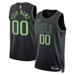 Resistente New Orleans Pelicans Nike Unisex 2023/24 Custom Swingman Jersey Black City Edition
