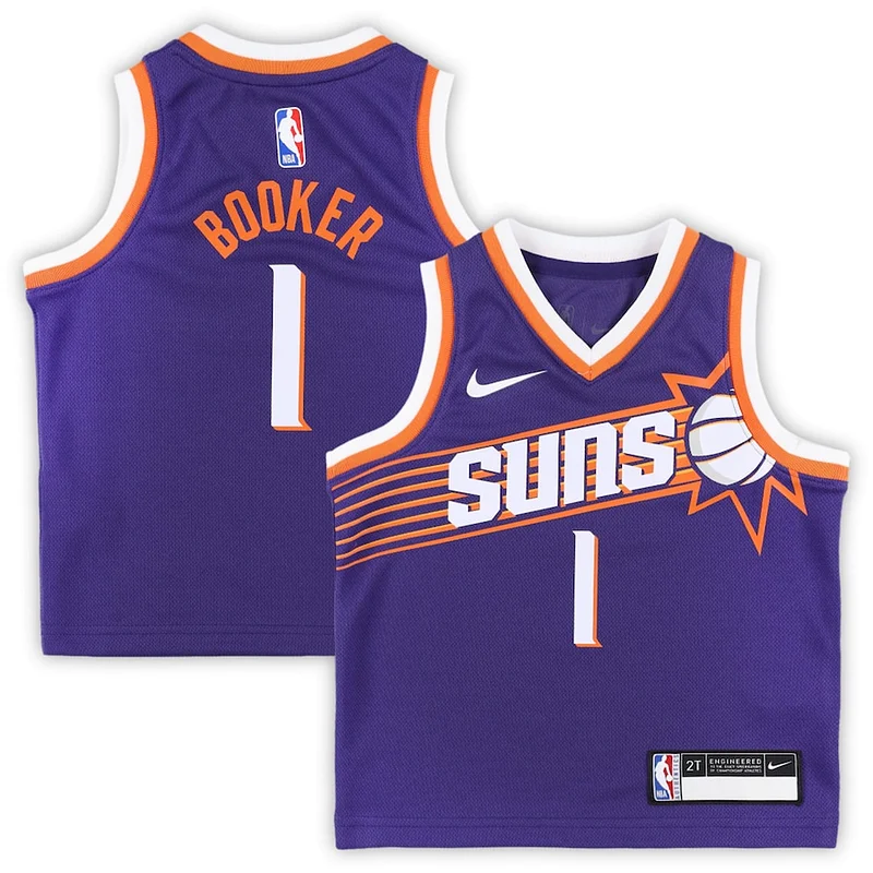 Resistente Ottimo Devin Booker Phoenix Suns Nike Toddler Swingman Player Jersey Icon Edition Purple