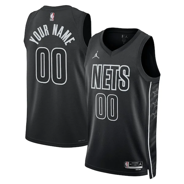 Resistente Sofisticato Brooklyn Nets Jordan Brand Unisex 2022/23 Swingman Custom Jersey Statement Edition Black