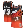 Resistente Steve Nash Phoenix Suns 1996/97 Hardwood Classics Fadeaway Swingman Player Jersey Orange/Black