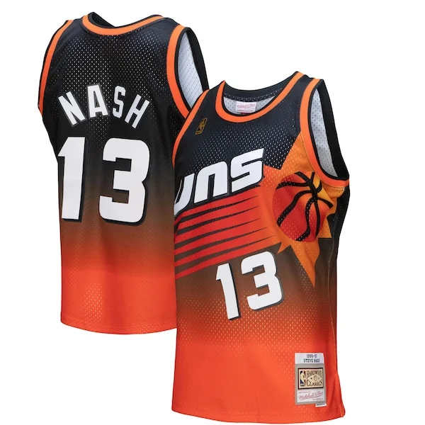 Resistente Steve Nash Phoenix Suns 1996/97 Hardwood Classics Fadeaway Swingman Player Jersey Orange/Black