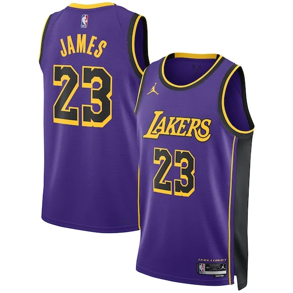 Resistente Stupendo LeBron James Los Angeles Lakers Jordan Brand Unisex Swingman Jersey Statement Edition Purple
