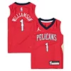 Resistente Zion Williamson New Orleans Pelicans Jordan Brand Preschool 2020/21 Fast Break Replica Jersey Statement Edition Red