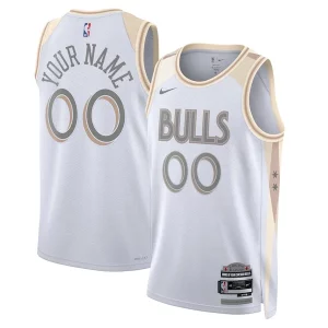 Robusto Accattivante Chicago Bulls Nike Unisex 2024/25 Custom Swingman Jersey City Edition White