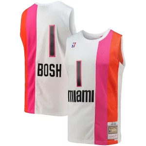 Robusto Chris Bosh Miami Heat 2001/02 Hardwood Classics Swingman Jersey White