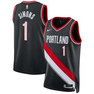 Robusto Comodo Anfernee Simons Portland Trail Blazers Nike Unisex Swingman Jersey Icon Edition Black
