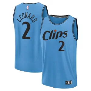 Robusto Cool Delizioso Kawhi Leonard LA Clippers 2024/25 Fast Break Player Jersey City Edition Light Blue