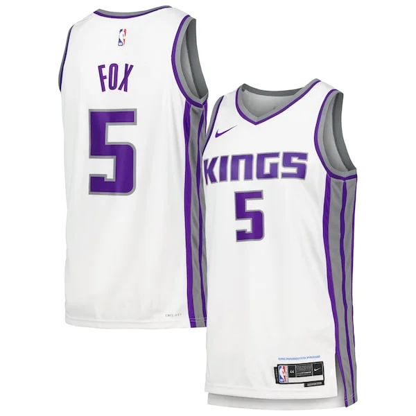Robusto De'Aaron Fox Sacramento Kings Nike Swingman Player Jersey Association Edition White
