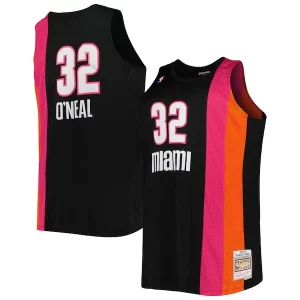 Robusto Fantastico Shaquille O'Neal Miami Heat Big & Tall Hardwood Classics 2005/06 Swingman Jersey Black