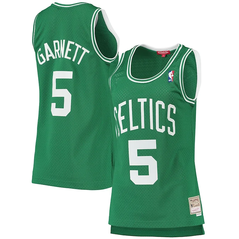 Robusto Kevin Garnett Boston Celtics Women's 2007 08 Hardwood Classics Swingman Jersey Kelly Green
