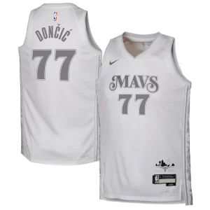 Robusto Luka Dončić Dallas Mavericks Nike Youth 2024/25 Swingman Player Jersey City Edition White