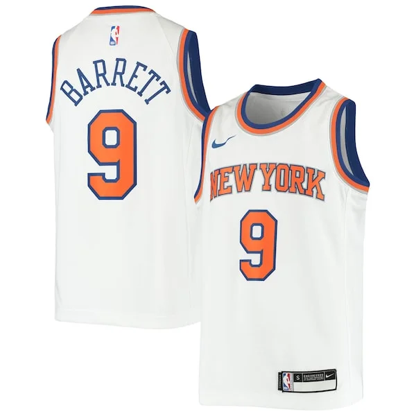 Robusto Lussuoso Carino RJ Barrett New York Knicks Nike Youth Swingman Jersey Association Edition White
