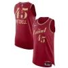 Robusto Nike Donovan Mitchell Cleveland Cavaliers Authentic Jersey City Edition Wine