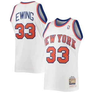 Robusto Patrick Ewing New York Knicks 1985/86 Hardwood Classics Authentic Jersey White